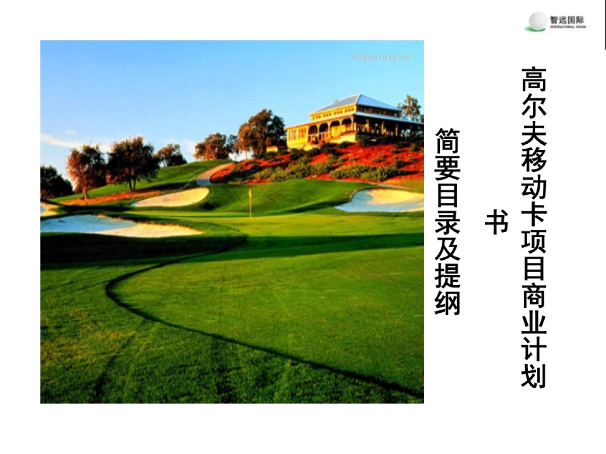 高尔夫移动卡项目商业计划书_第1页