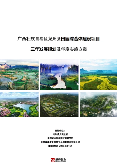 广西龙州县田园综合体三年发展规划实施方案（巅峰）