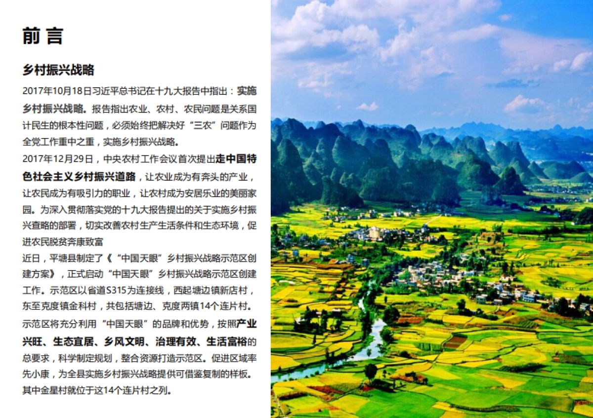 平塘县克度镇金星村“乡村振兴战略示范村”规划_第2页