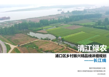 清江绿农浦口区乡村振兴精品线详细规划（南大）
