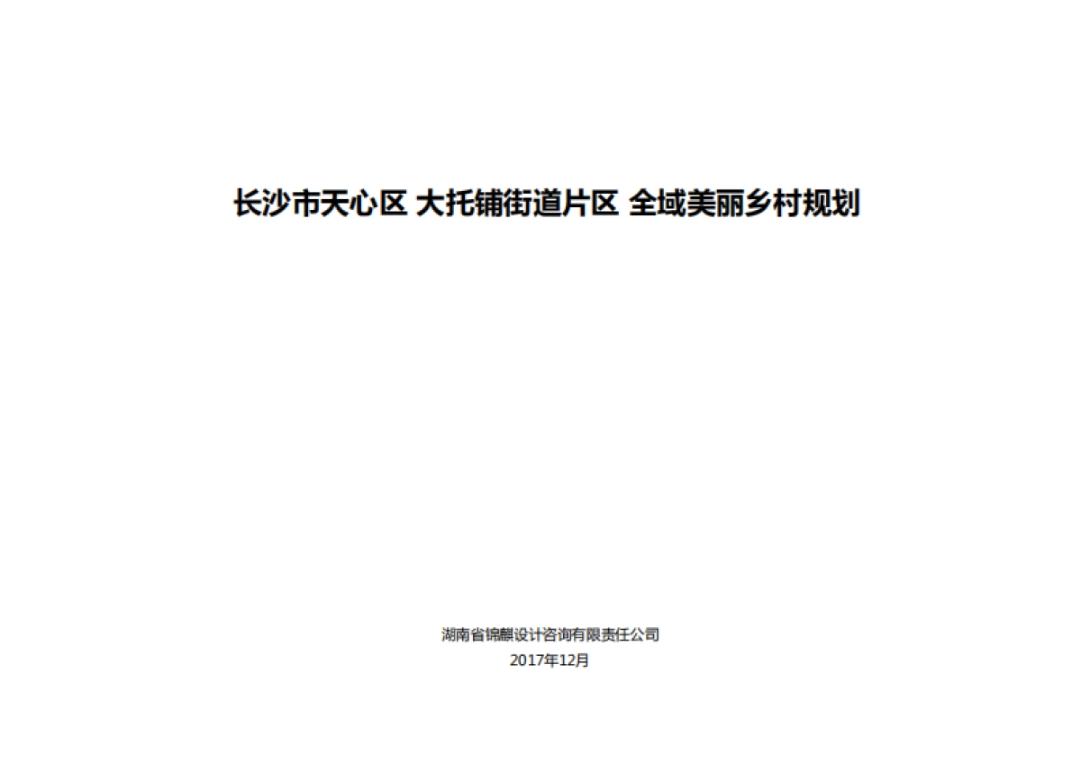 长沙天心区大托铺街道全域美丽乡村规划_第2页