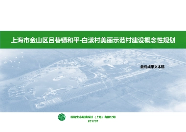 上海金山吕巷美丽乡村规划