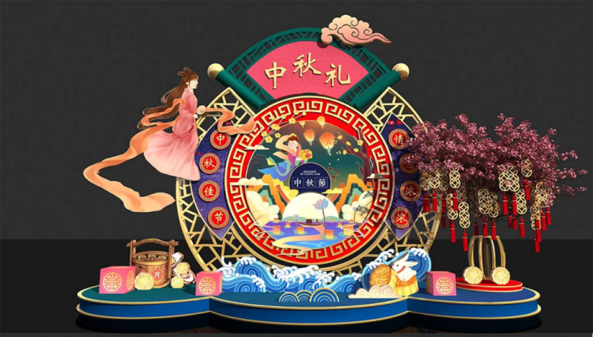 中秋节美陈效果图_第1页