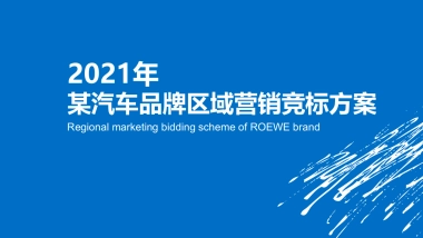 某汽车品牌2021年营销策略竞标方案