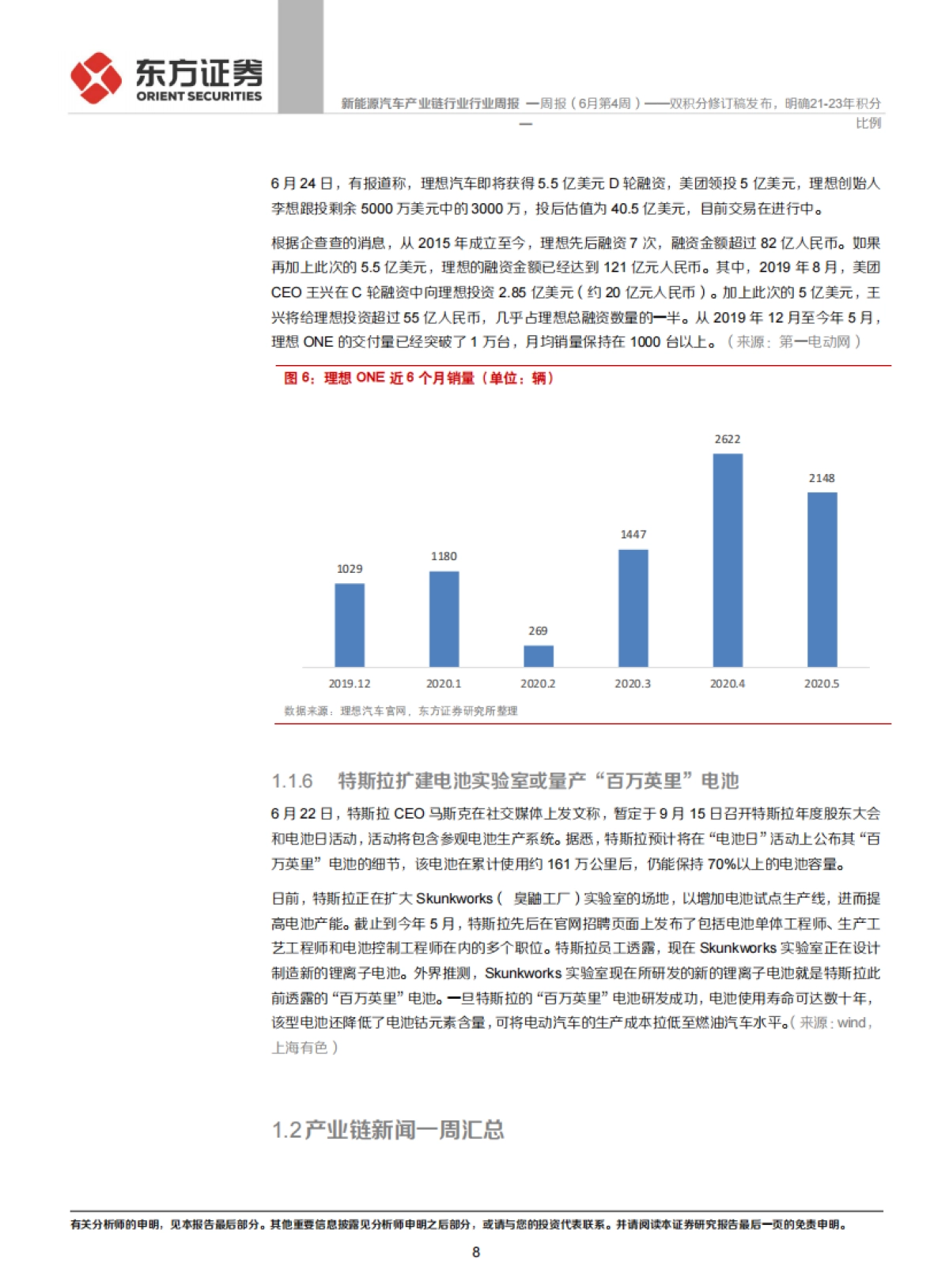 新能源汽车产业链行业周报（6月第4周）：双积分修订稿发布，明确21-23年积分比例_第8页