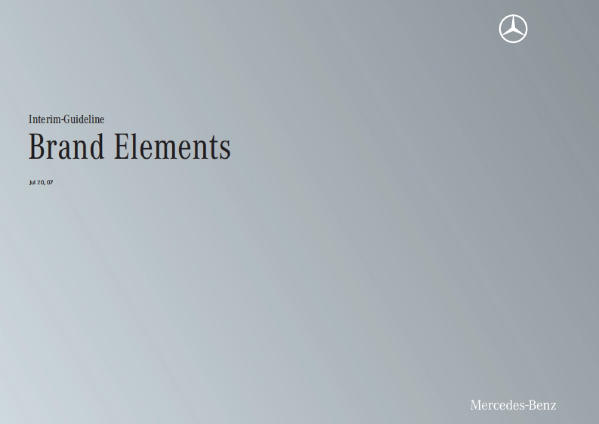 奔驰品牌手册_第1页