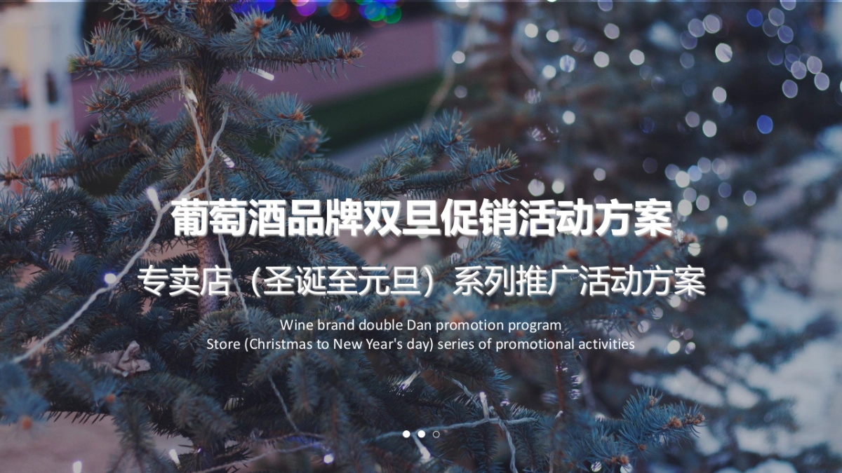 葡萄酒品牌双旦(圣诞至元旦)系列推广活动促销方案_第1页