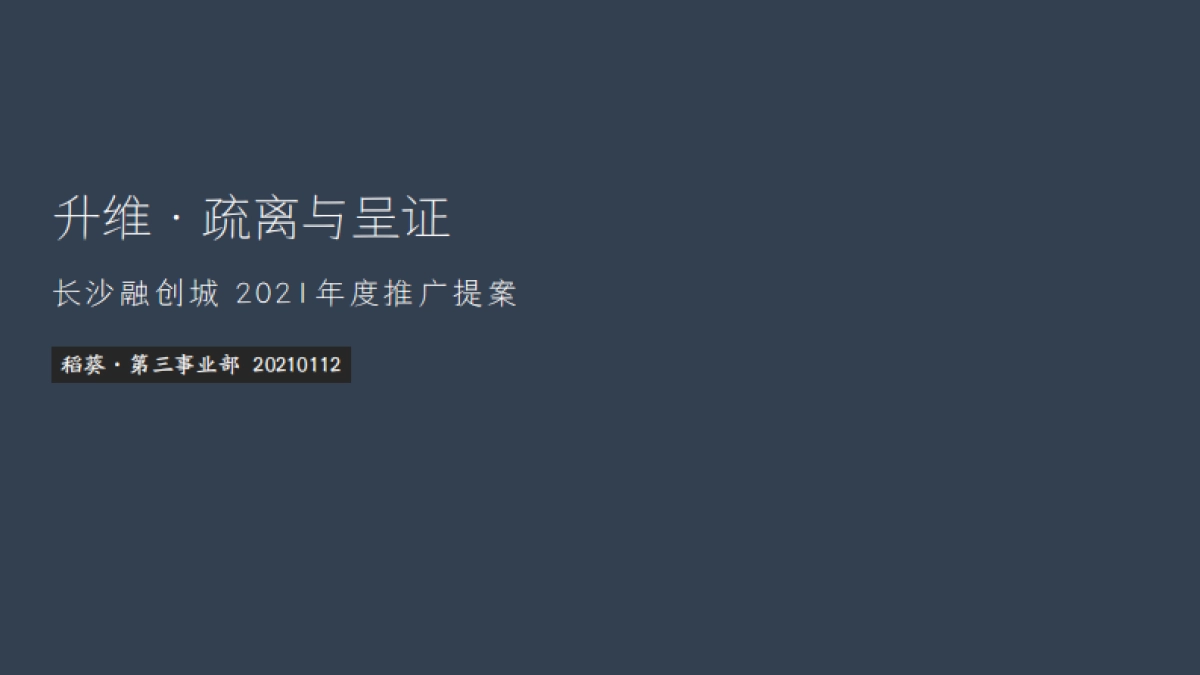2021长沙融创城叠墅年度提案_第1页