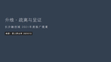 2021长沙融创城叠墅年度提案