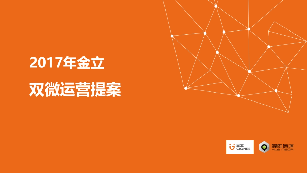 金立手机双微规划提案_第1页