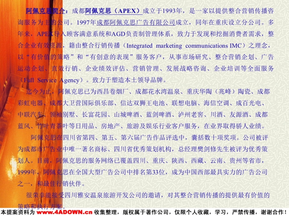 周公山温泉整合营销传播策略提案及合作建议书_第5页