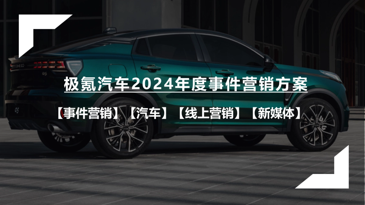 极氪汽车2024年度事件营销方案_第1页