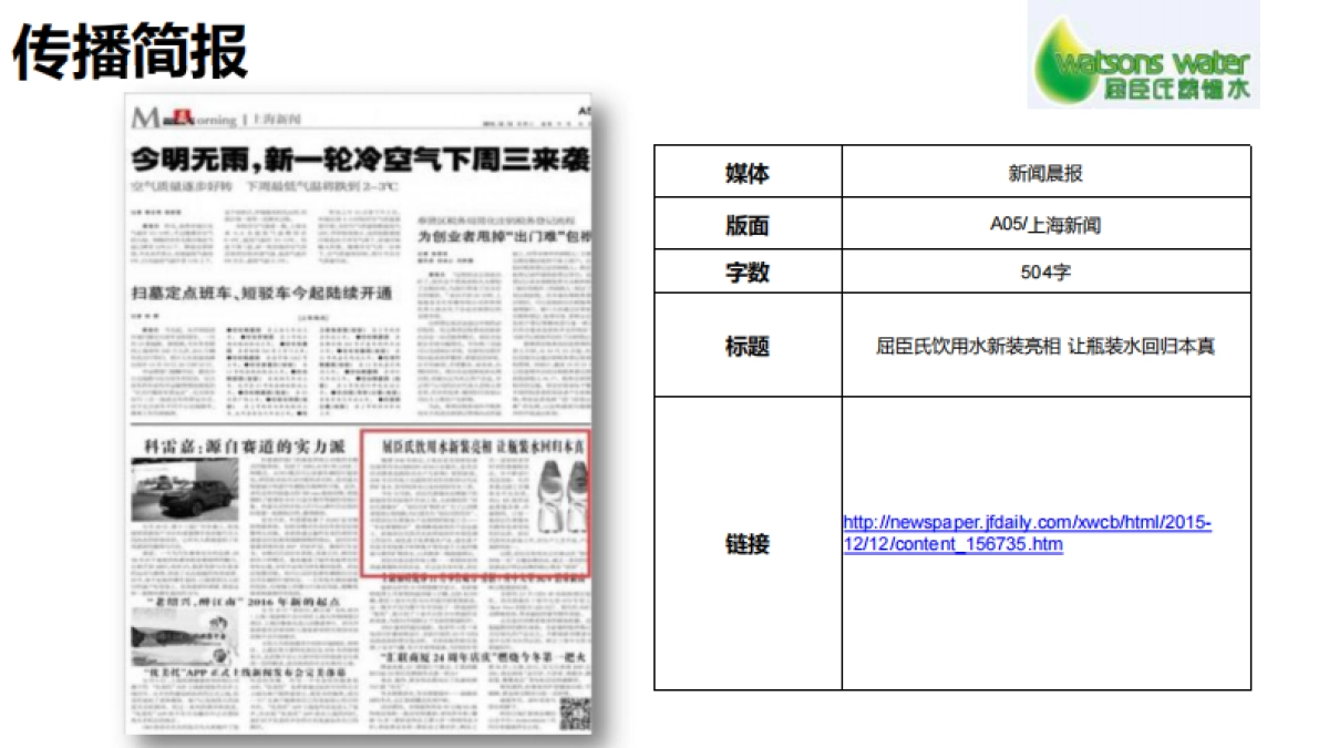 2016-屈臣氏蒸馏水新品上市公关传播总结_第8页