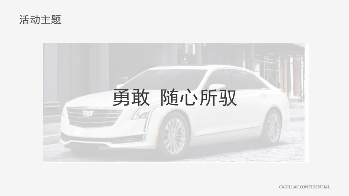 凯迪拉克 Cadillac&Tiffany VIP Tour 策划方案_第5页