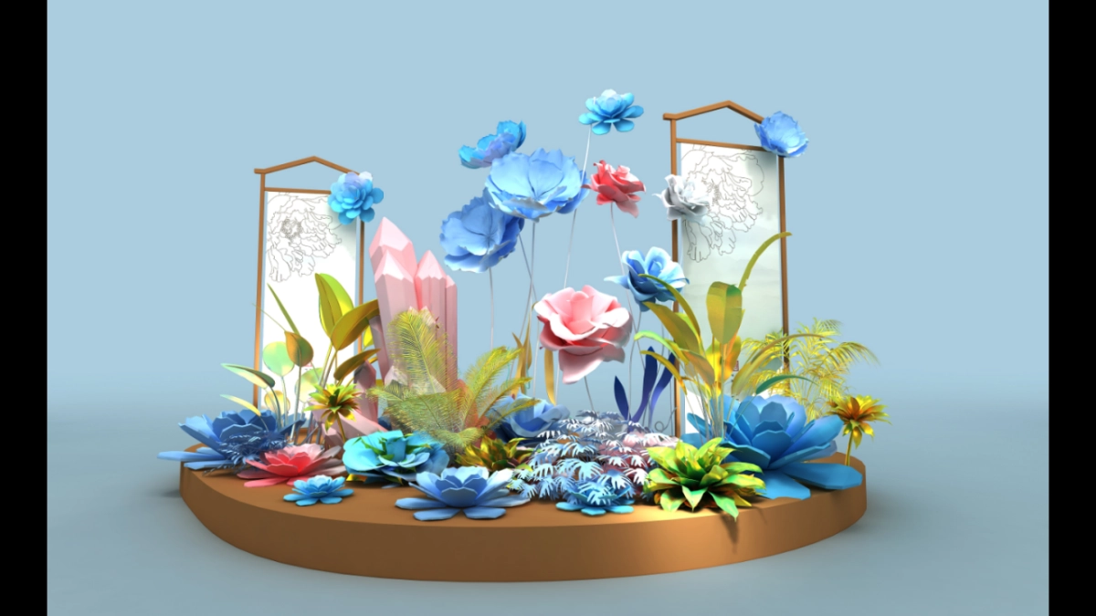 2020春季花艺绿植堆头美陈氛围包装_第3页