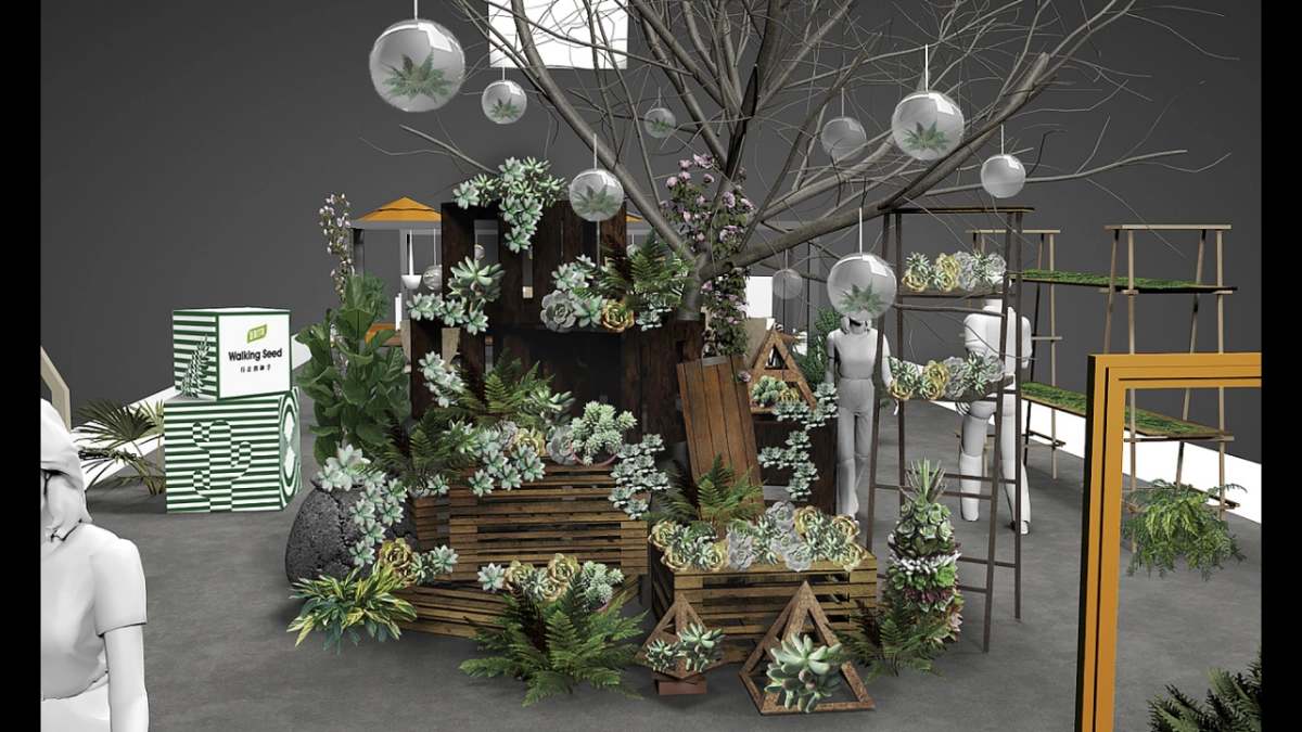 2020春季花艺绿植堆头美陈氛围包装_第9页