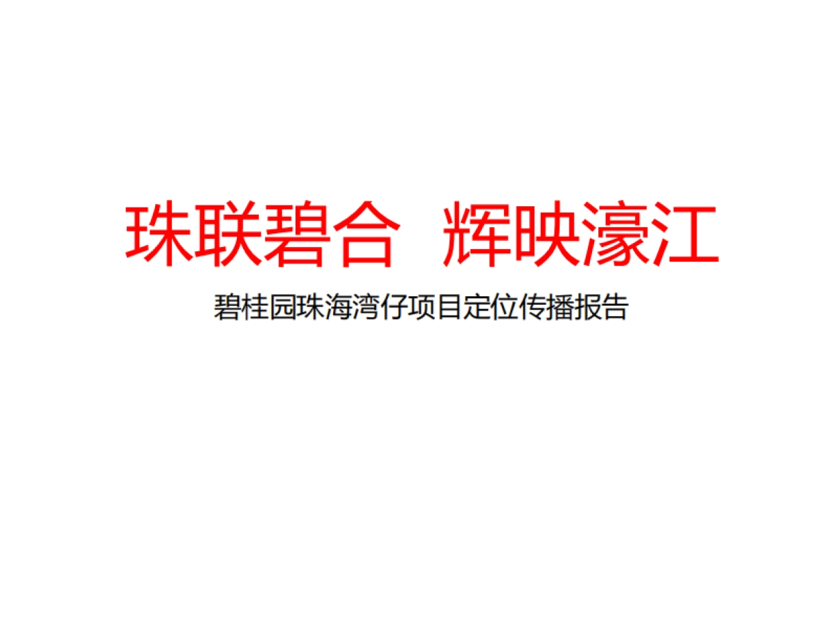 沸腾时代-碧桂园珠海湾仔项目整合定位提报_第2页