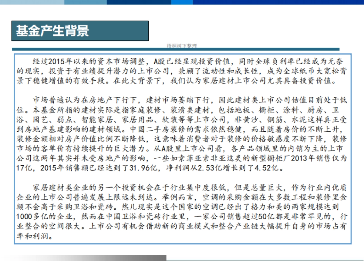 家装产业整合市值管理基金说明书_第3页