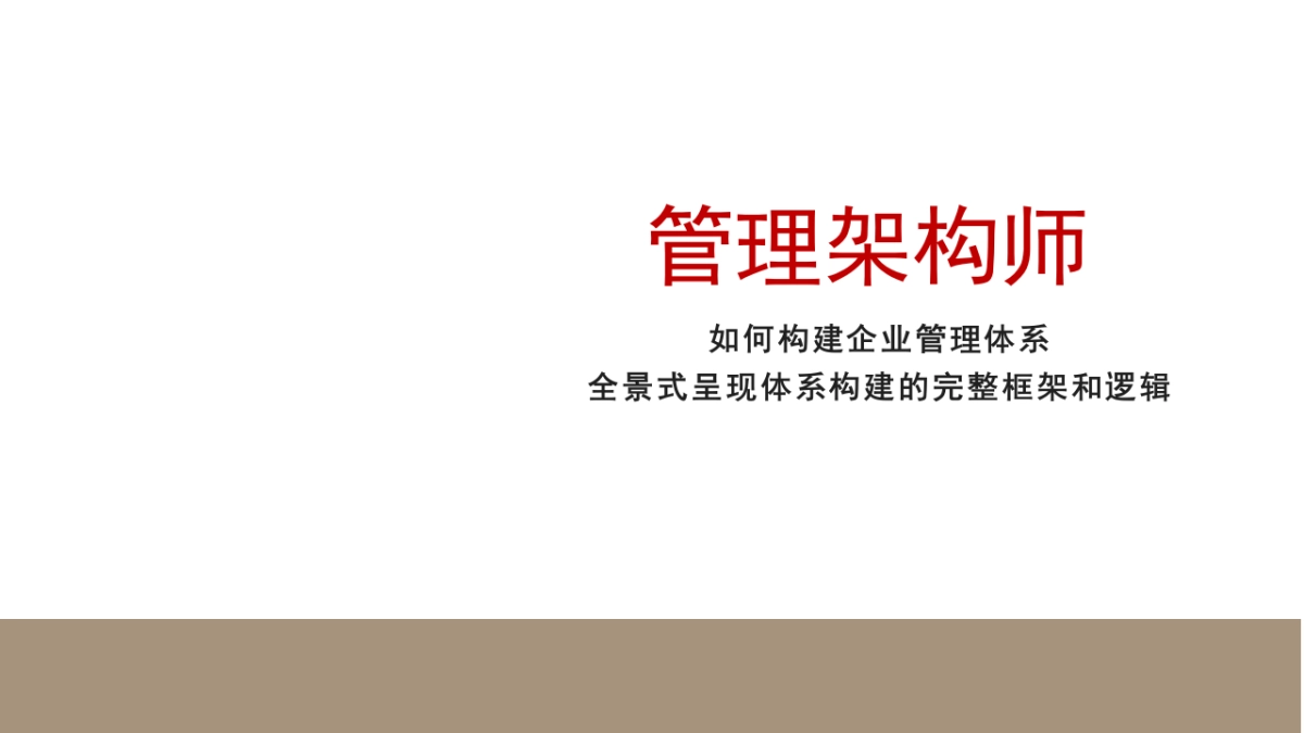 方法论：全景企业管理体系框架.pptx_第1页