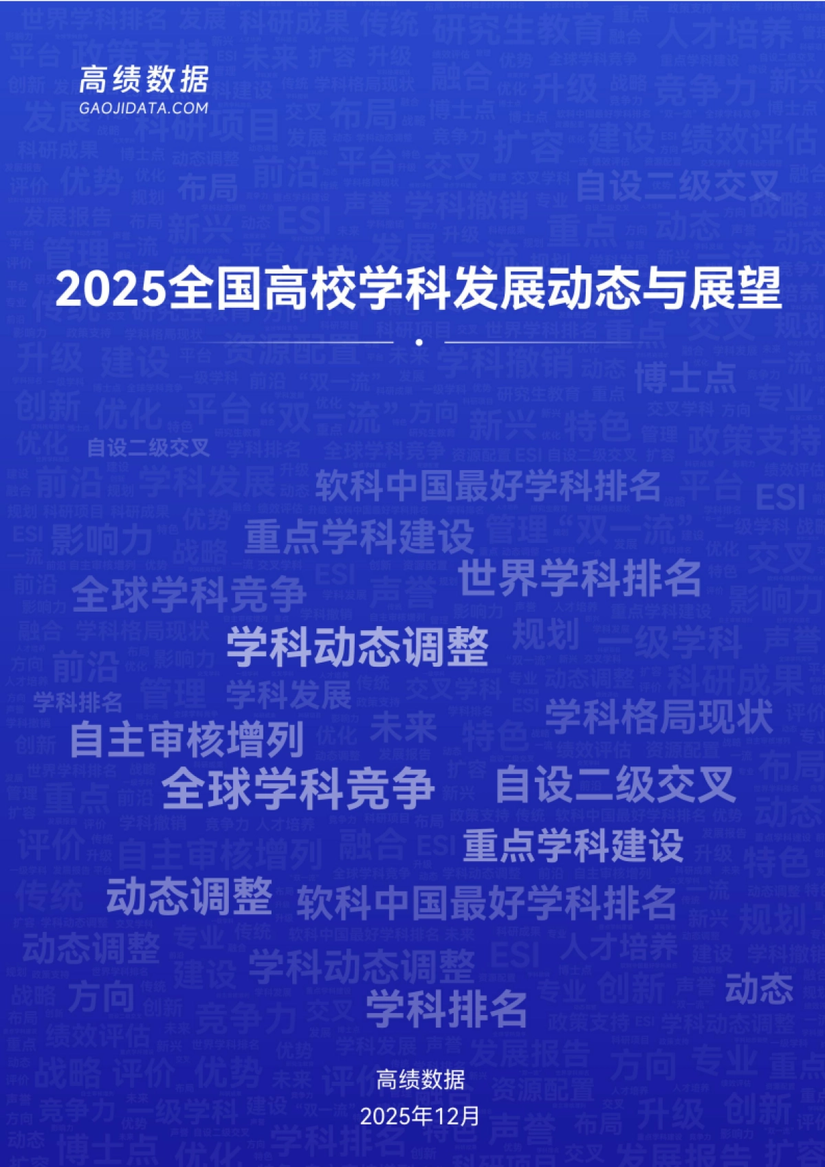 2025年全国高校学科发展动态与展望报告-高绩数据.pdf_第1页