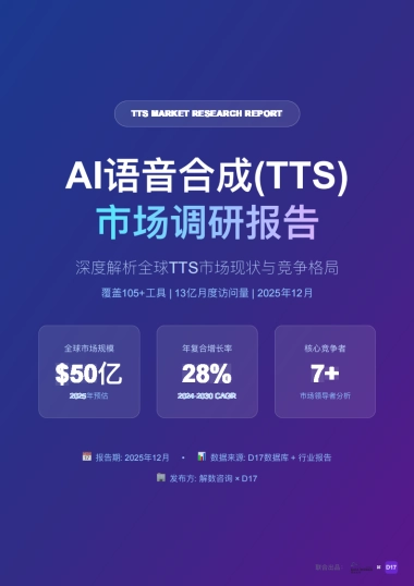 2025年AI语音合成（TTS）市场调研报告-解数咨询.pdf