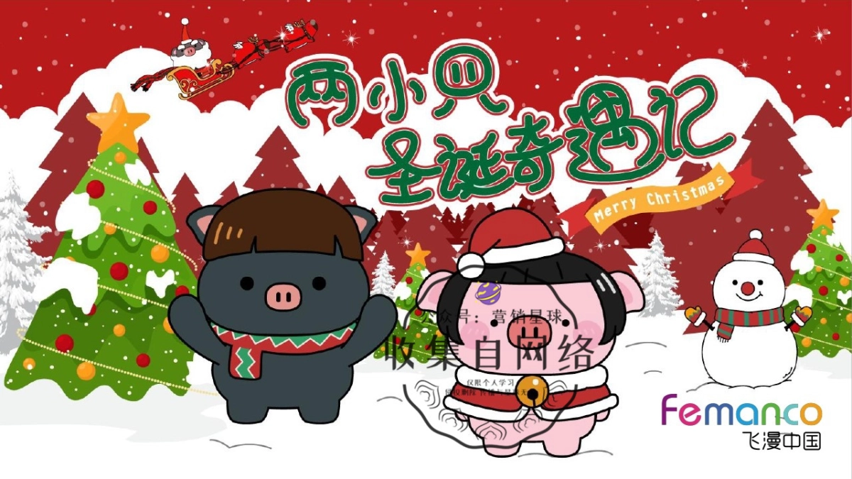 2018猪年圣诞主题IP—两小只圣诞奇遇记_第1页
