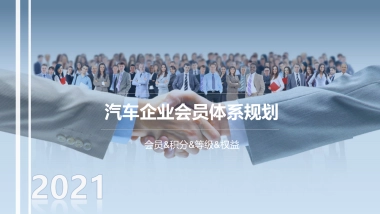 2021汽车品牌会员体系规划搭建方案-58P