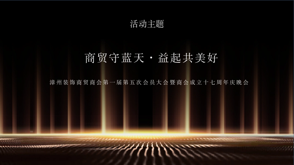 2023漳州装饰商贸商会第一届第五次会员大会暨商会成立十七周年庆晚会策划方案-39页_第3页