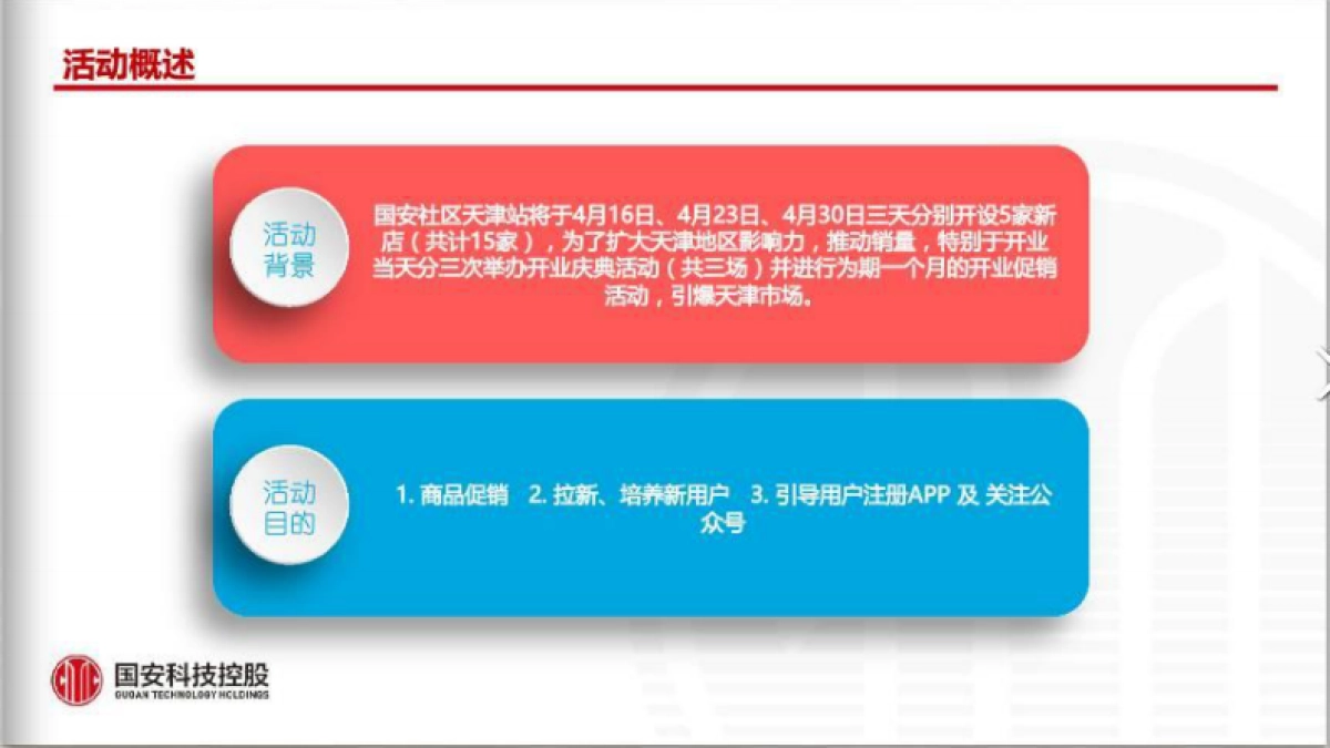 2017国安社区天津站开业促销营销执行方案_第3页