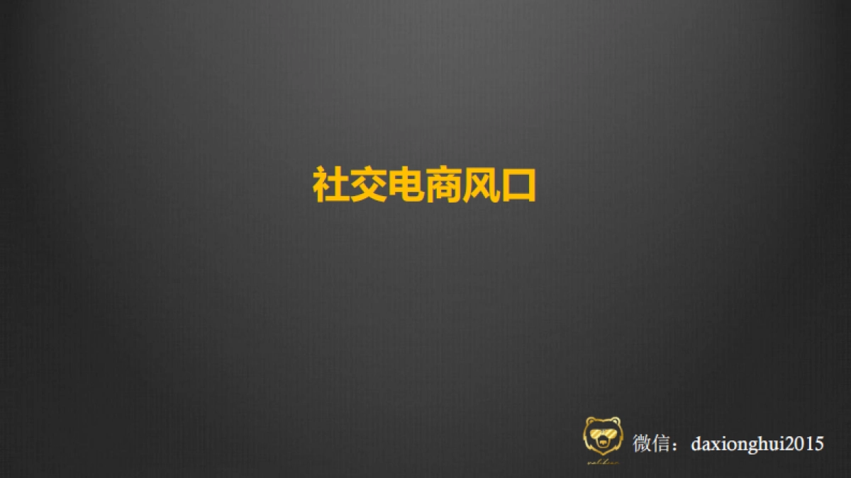 社交电商及社群经济-万能的大熊_第6页