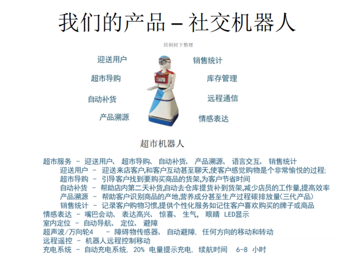 社交移动服务机器人商业计划书_第9页