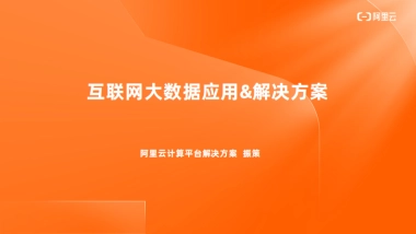 互联网大数据应用&解决方案-阿里云-16页
