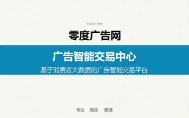 零度广告网大数据项目商业计划书