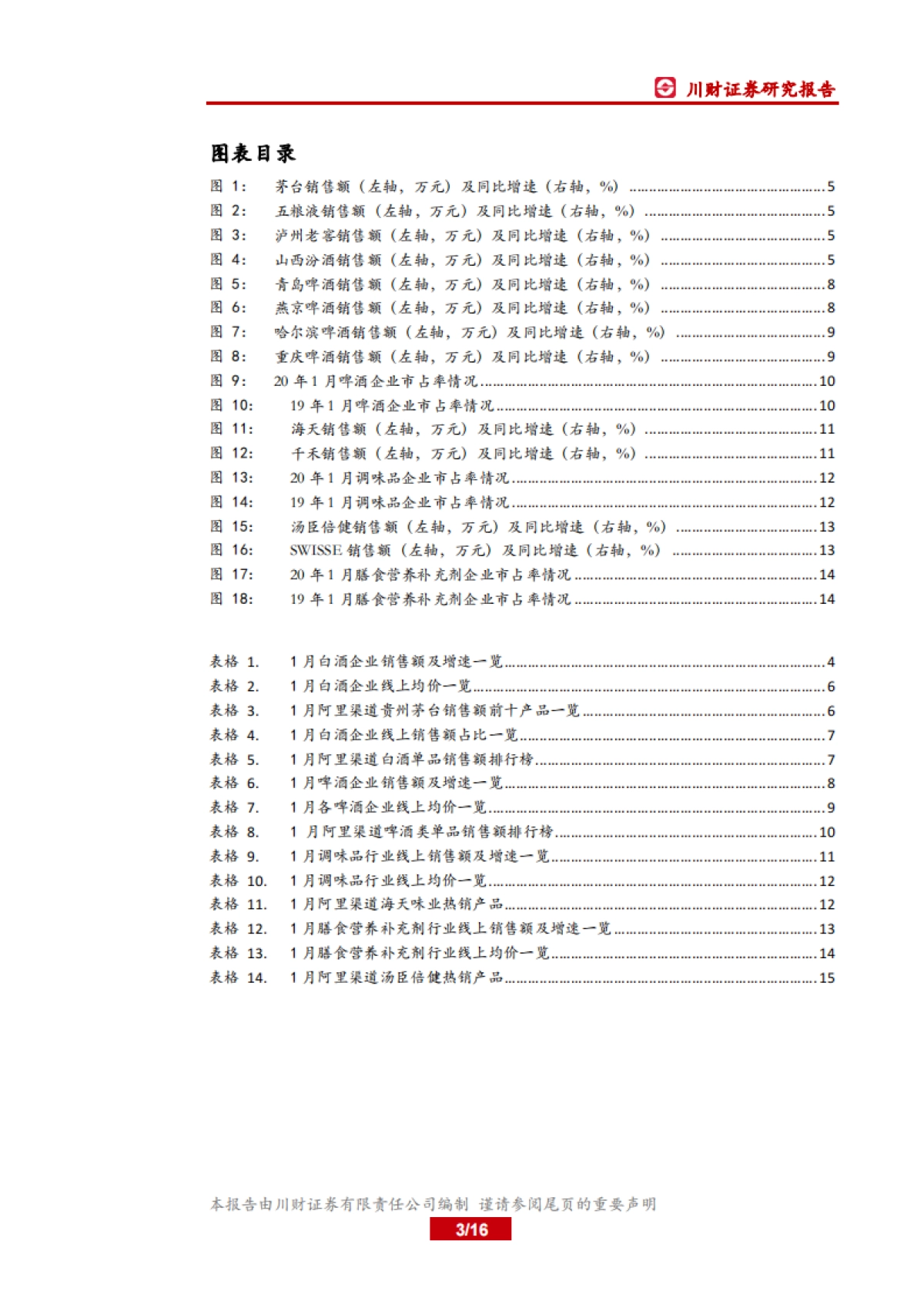 食品饮料行业1月线上数据分析专题：茅台电商渠道节前放量，线上业绩增长显著_第3页
