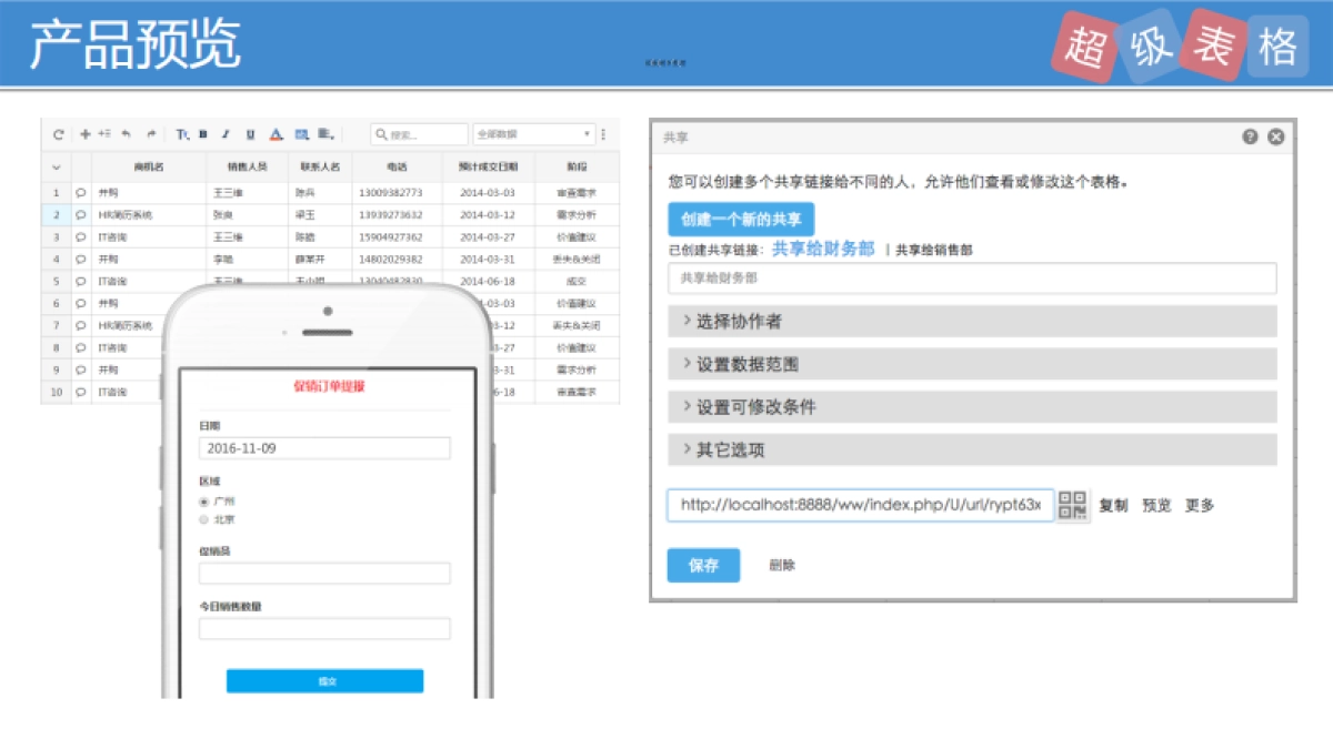 数据管理SaaS领域70万用户【超级表格】Pre-A轮商业计划书_第4页