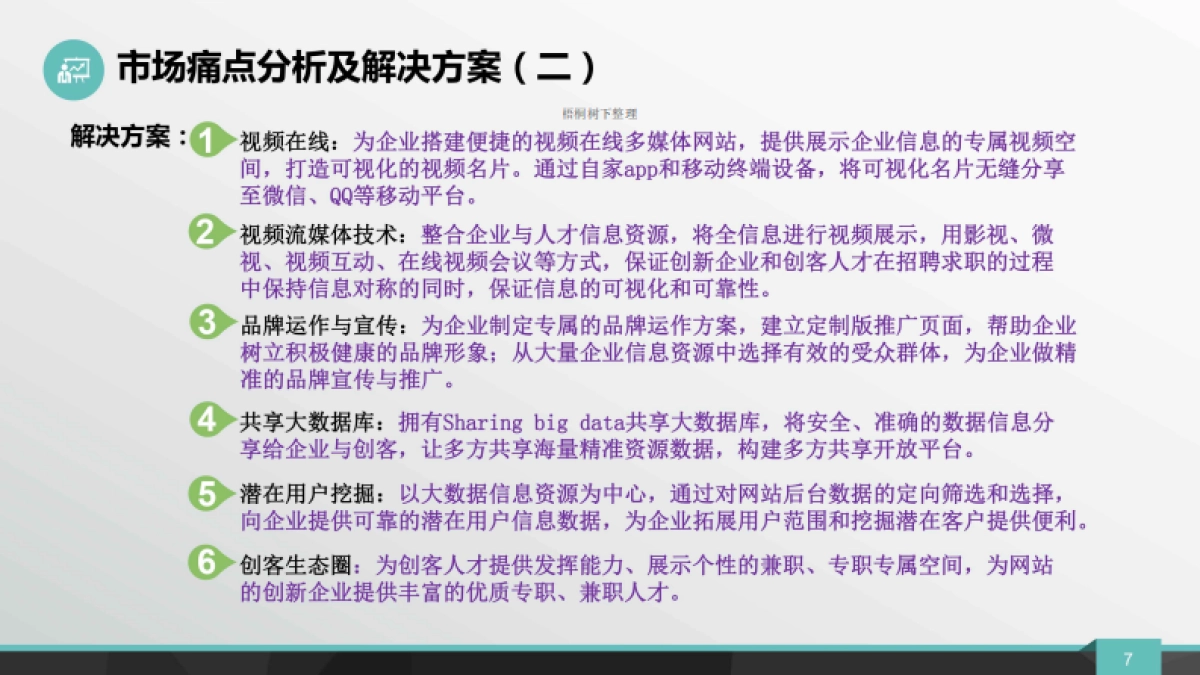 腾飞视频-企业与创客精确大数据共享的服务生态圈商业计划书_第7页