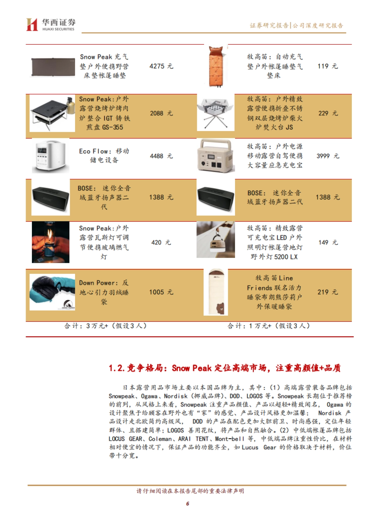 牧高笛-SNOWPEAK：从露营产品到露营服务-华西证券-20页_第6页