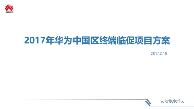 华为中国区终端临促项目方案