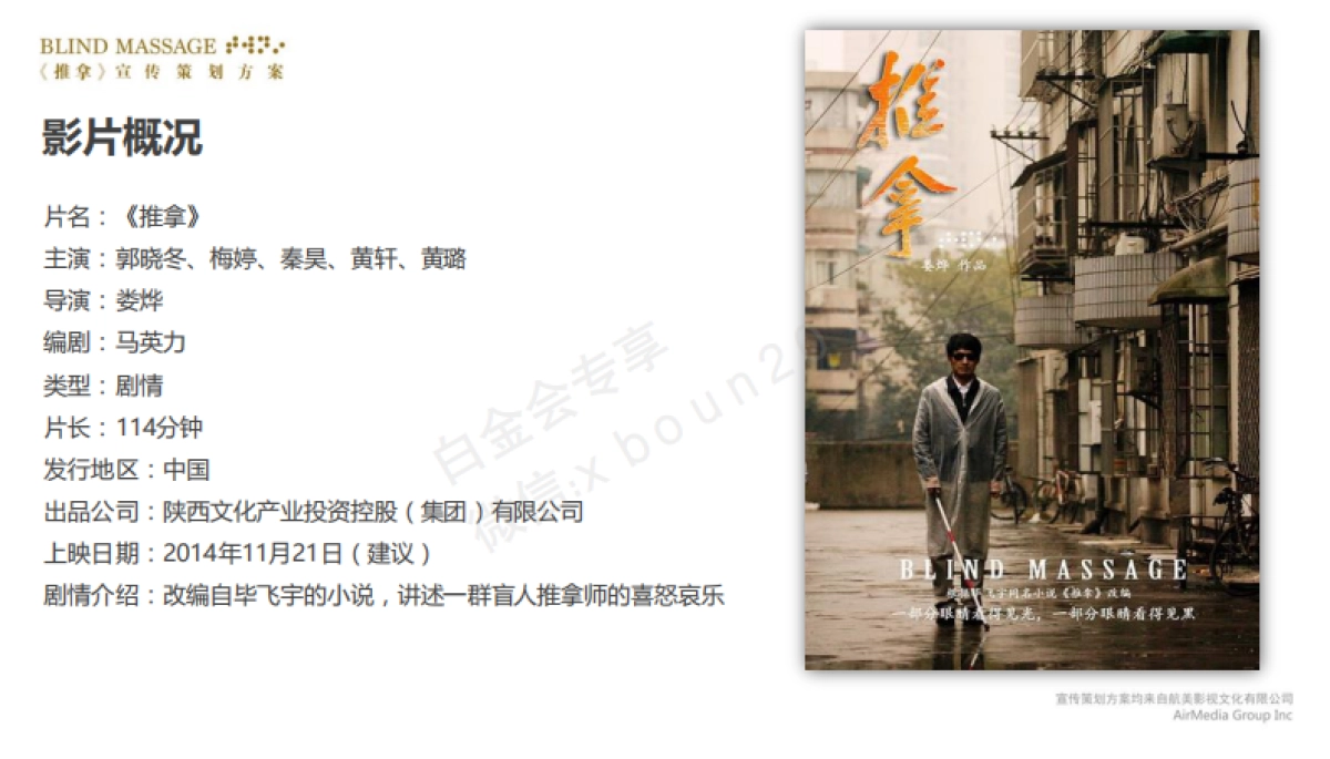 电影《推拿》 宣传发行推广方案_第5页