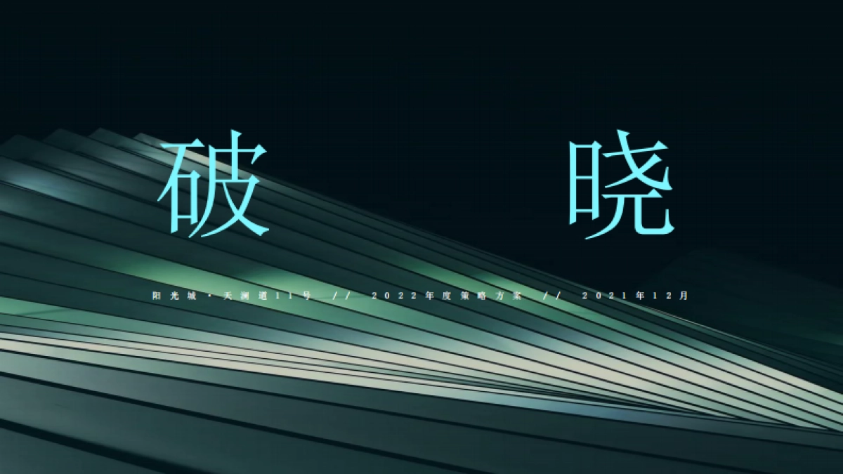 独立思考-阳光城·天澜道11号项目年度推广方案-154P_第1页