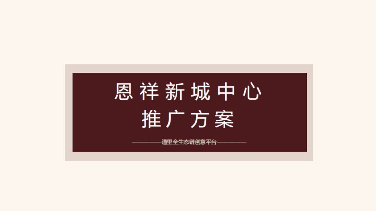 深圳道里-海口恩祥新城中心商住项目推广方案_第5页