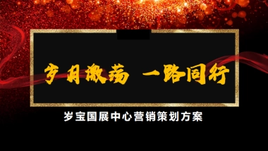 岁月激荡 一路同行岁宝国展中心营销推广策略案