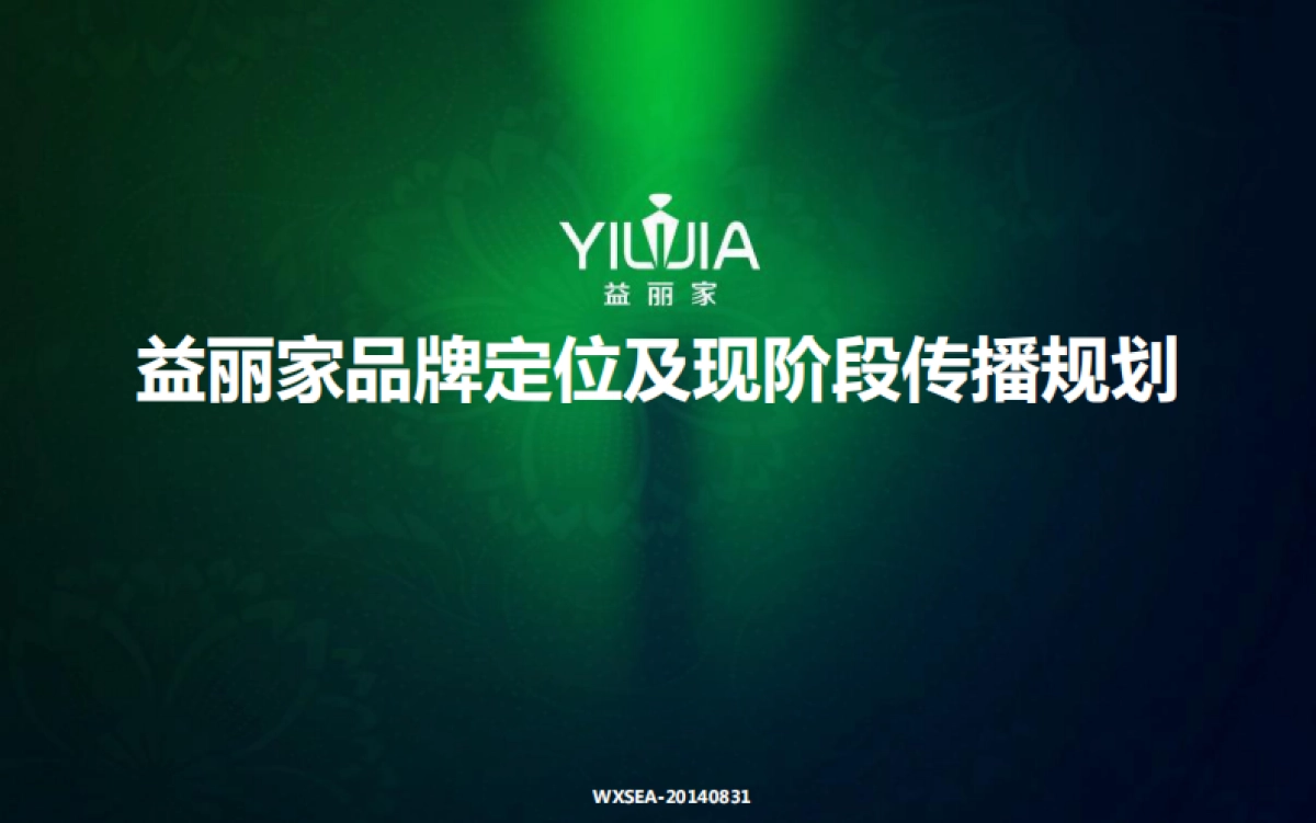 益丽家品牌定位及现阶段传播规划_第1页