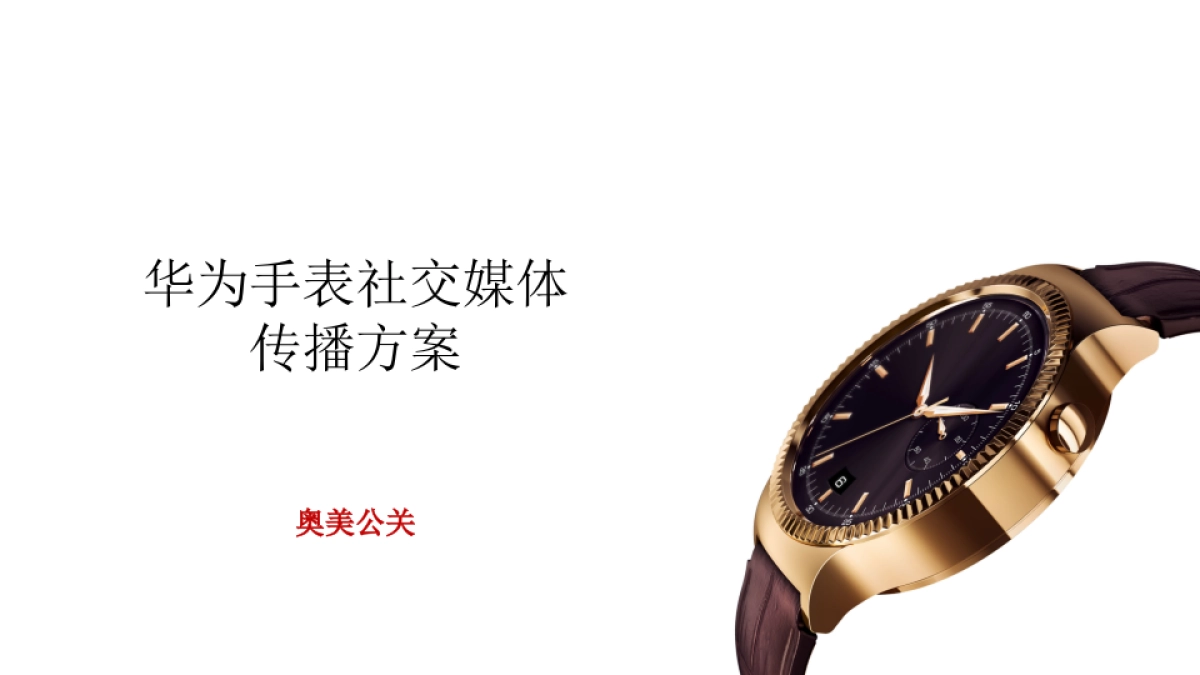华为手表Social传播方案_第1页