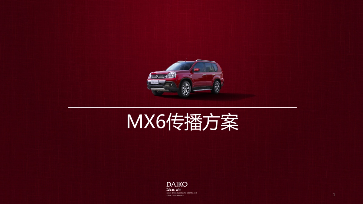 东风启辰MX6传播方案_第1页