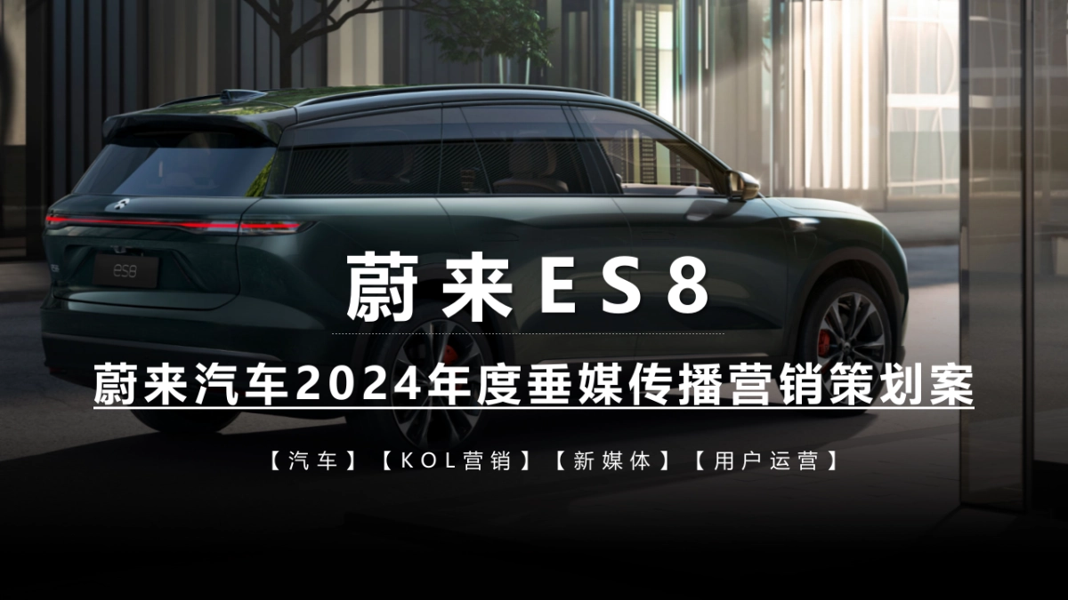 蔚来汽车2024年度垂媒传播营销策划案_第1页