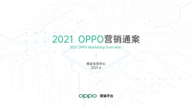 【OPPO】2021年OPPO营销通案