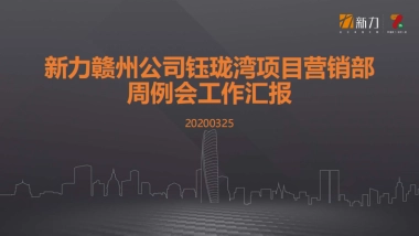 2020赣州-钰珑湾营销周例会工作汇报-21P