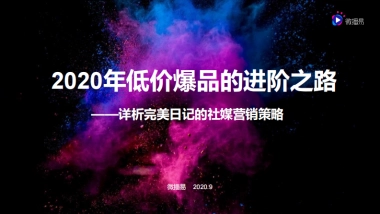 2020年低价爆品的进阶之路——详析完美日记的社媒营销策略-微播易-27页