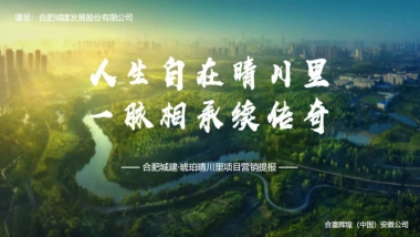 2021合富辉煌-合肥城建·琥珀晴川里项目营销提报